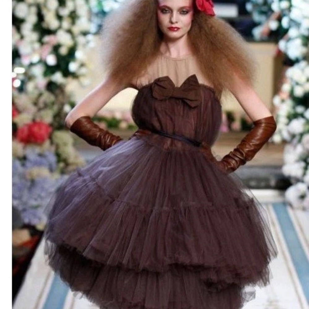 Lanvin x H&M silk Tulle Dress limited edition size US 2 EU 32